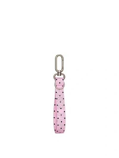 Pink Wristlet Strap Keychain In Print