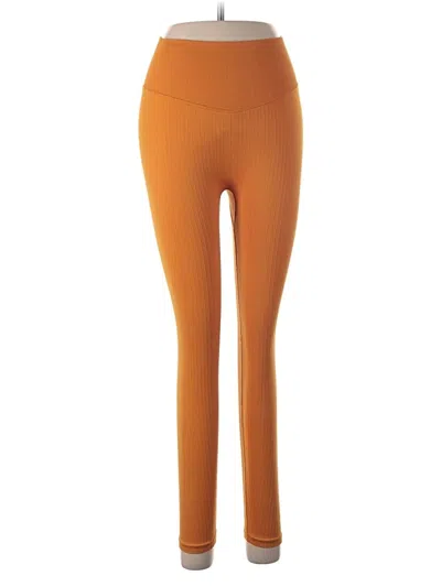 Pre-owned Pink Yoga Pants In Orange