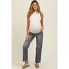 Pinkblush Ankle Slim Wide Leg Maternity Jeans In Multi