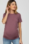 Pinkblush Basic Short Sleeve Top In Mauve