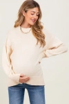 Pinkblush Drop Shoulder Oversized Sweater In White