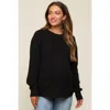 Pinkblush Knit Pullover Sweater In Black