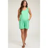 Pinkblush Knot Strap Romper In Green