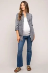 Pinkblush Rolled Cuff Shirt In Gray