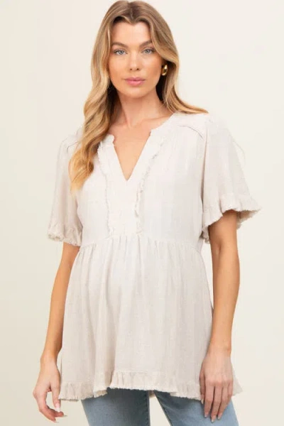 Pinkblush Short Sleeve Top In Neutral