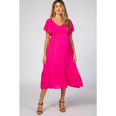 Pinkblush Smocked Ruffle Dress