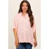 Pinkblush Striped Button Up Dolman Top