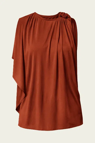 Pinkfilosofy Rea T-shirt In Rust