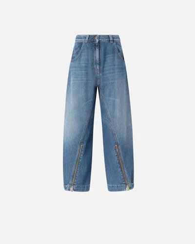 Pinko - Balloon-fit Jeans With Zip - 25 In Blue