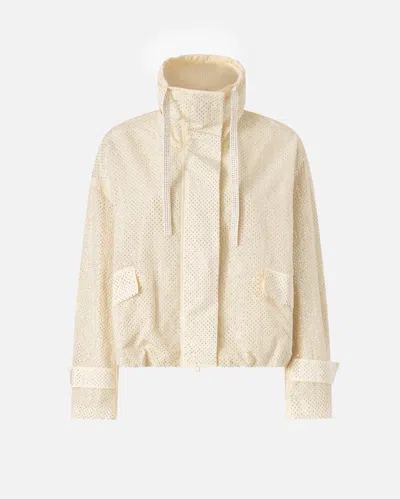 Pinko - Blouson Entièrement Orné De Micro-clous - S In Neutral