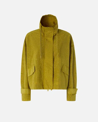 Pinko - Blouson Entièrement Orné De Micro-clous - L In Green