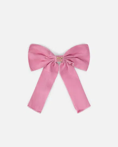 Pinko Logo-detail Hair Accessory In Pink