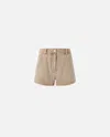 Pinko Stud-embellished Shorts In Brown