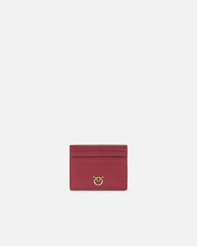 Pinko - Card Holder In Shiny Leather With Logo