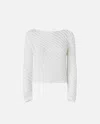Pinko Sweaters Bianco Silver In White