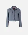 Pinko Buttoned Jacket In Blue