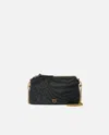 Pinko Rectangular Animal Print Shoulder Bag With Chain Strap In Green
