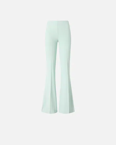 Pinko - Flared Trousers With Pressed Pleat Detail - 36 In Green