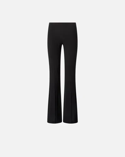 Pinko - Flared Trousers With Pressed Pleat Detail - 36 In Black