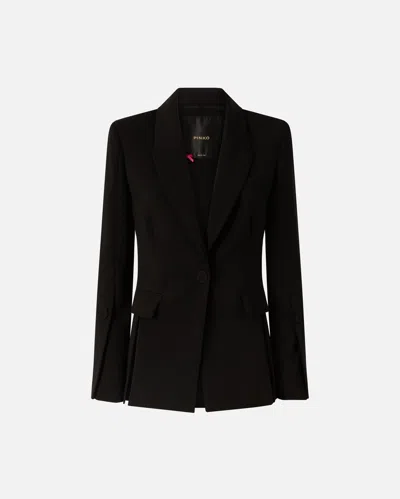 Pinko - Jacket In Technical Canvas - 46 In Black