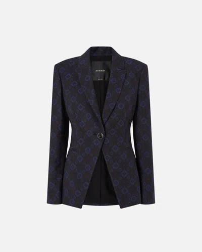 PINKO - VESTE AVEC MOTIF GÉOMÉTRIQUE ET FLORAL - 38