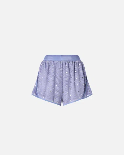 Pinko - Mesh Shorts With Mirror Detail - Xs
