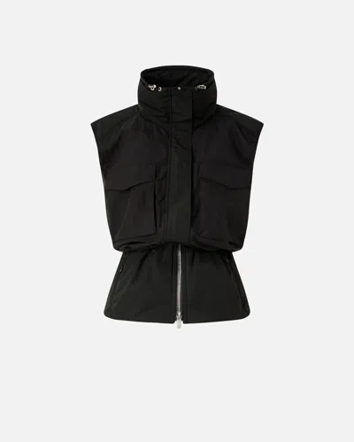 Pinko - Sleeveless Down Jacket With Drawstring - S In Black