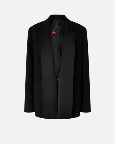 Pinko Nespola Kiss Front Jacket In Black