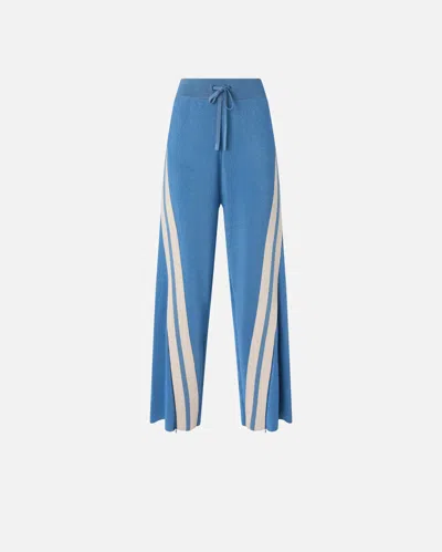 Pinko - Sporty Trousers With Bands - Xs In Blue