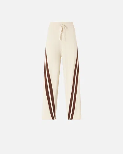 Pinko - Sporty Trousers With Bands - Xs In White