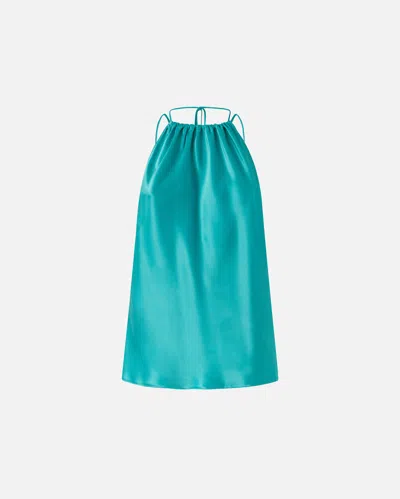 Pinko - Top In Satin With Halterneck - 36 In Green