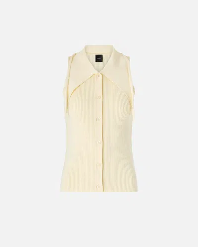Pinko - Top With Bandana Knot And Buttons - L In Sand