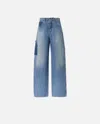 Pinko Jeans Im Patchwork-look In Blue