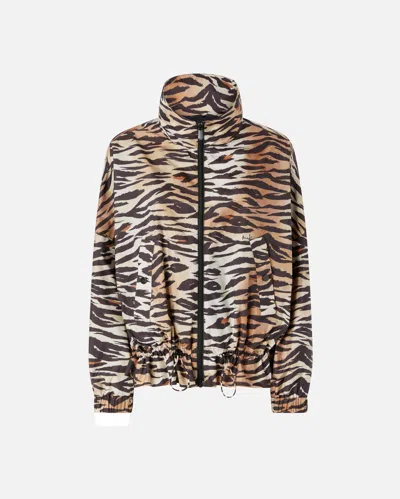 PINKO - ZIPPED JACKET WITH TIGER PRINT - XS