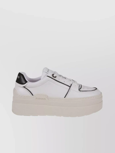 Pinko Sneakers Bianco In Cream