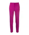 Pinko Tailored Trousers With Belt Loops And Back Pockets In Pink