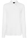 Pinko Crepe De Chine Shirt In White