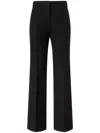 Pinko Politik Wool Dyed Trousers In Black  