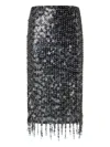 Pinko Pencil Skirt With Sequins And Crystals