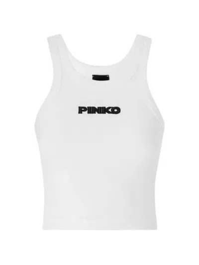 Pinko White Cotton Tee Shirt