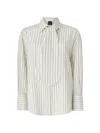 Pinko 系带条纹衬衫 In Multi