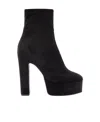 Pinko 135mm Suede Platform Ankle Boots