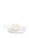 Pinko 러브 버드 로고 장식 벨트 In White