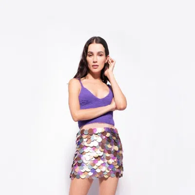 Pinko Woman Mini Skirt Blush Size 0 Polyester, Cotton, Viscose, Polyurethane