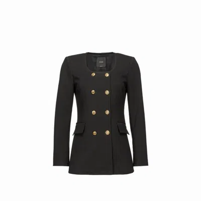 Pinko Black Viscose Suits & Blazer