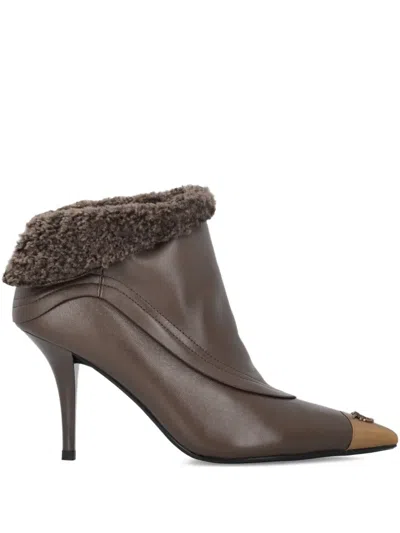 Pinko 70mm Lucy 25 Boots In Brown