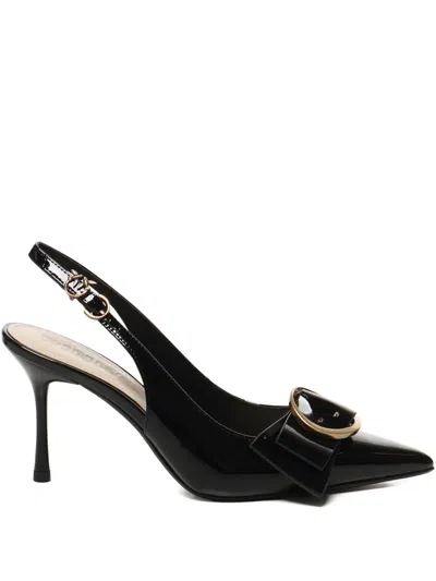 Pinko 80mm Buckle Slingback Pumps In Black