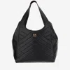 Pinko Black Leather Totes