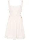 Pinko Poplin Mini Dress In Pink