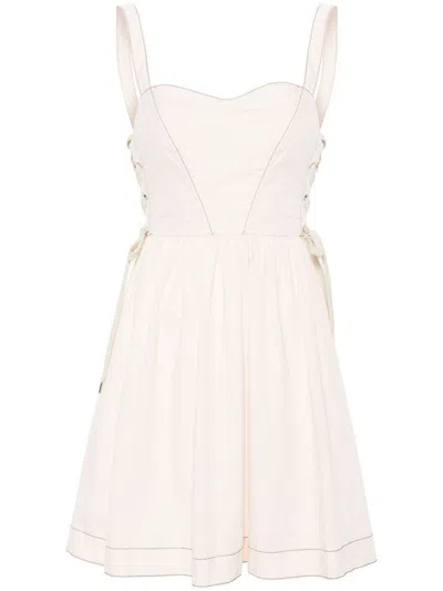 Pinko Poplin Mini Dress In Pink
